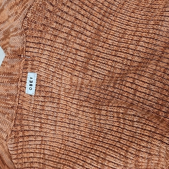 OBEY WORLDWIDE Pretty Fancy Orange Fall Dress NWT - Picture 9 of 16